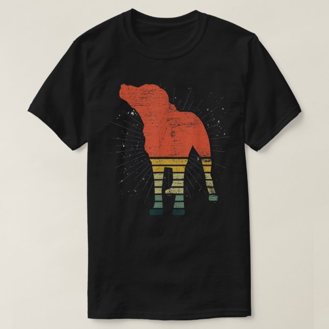 Retro Black Lab  T-Shirt (Design vorne)