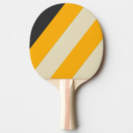 Retro Black Sun Bold Stripes Tischtennis Schläger