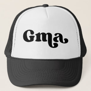 Retro Black und White Oma American Gma Truckerkappe