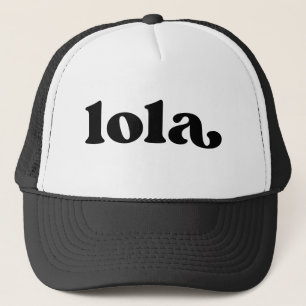 Retro Black und White Oma Filipina Lola Truckerkappe