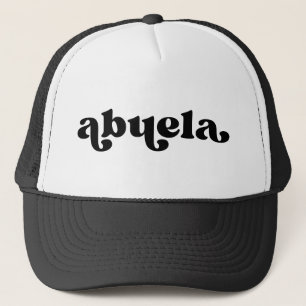 Retro Black und White Oma Spanisch Abuela Truckerkappe
