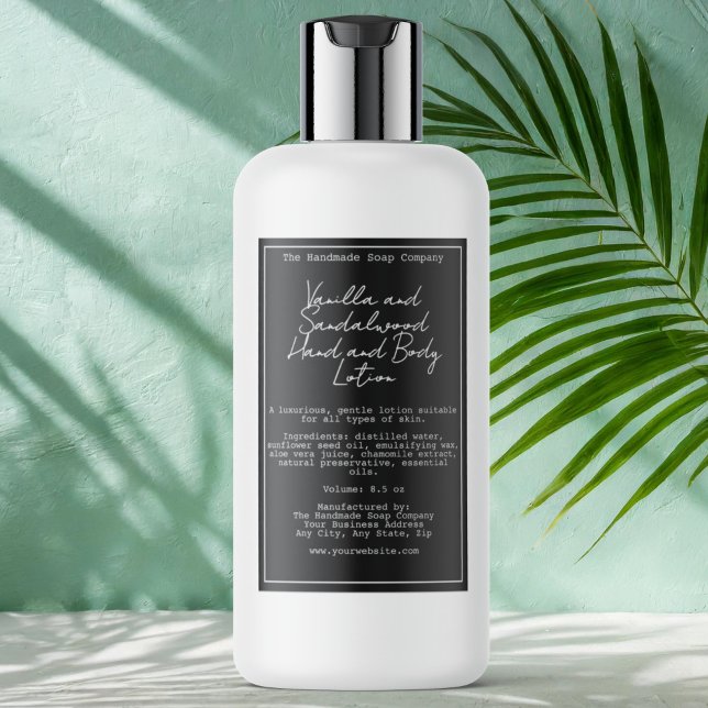 Retro Black Waterproof Cosmetics Flasche Etikett (Von Creator hochgeladen)