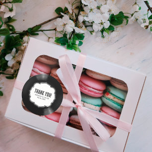 Retro Black & White Vinyl Record Hochzeit Vielen D Runder Aufkleber