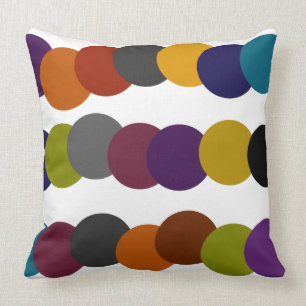 Retro Blasen-Mehrfarbengraphik Kissen