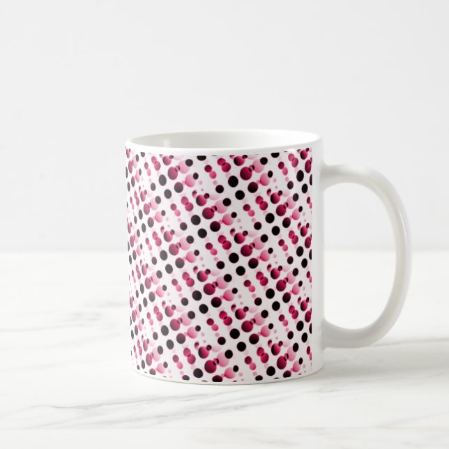 Retro-Blasen-Tasse, rosa Tasse (Rechts)