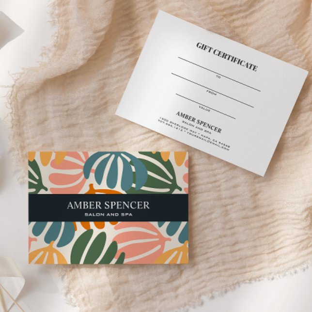 RETRO-BLÄTTER GROOVY BOTANICAL MIRLY Gift Card (Von Creator hochgeladen)