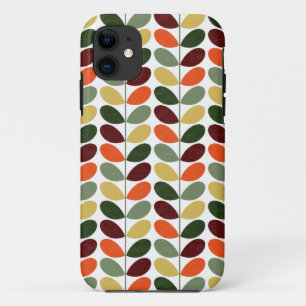 Retro-Blätter II iPhone Case