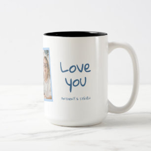 Retro Blau Sunshine Beste Mama überhaupt Benutzerd Zweifarbige Tasse