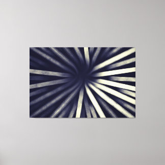 Retro Blau überschneiden - Canvas drucken Leinwanddruck