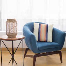 Retro Blau und Pfirsich "Surfboard" Streifen Kisse Kissen