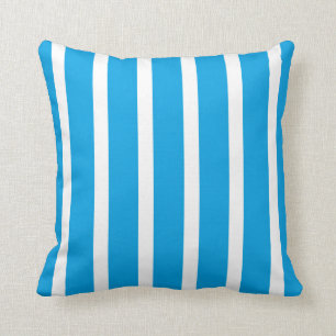 Retro BLAUE Streifen Kissen