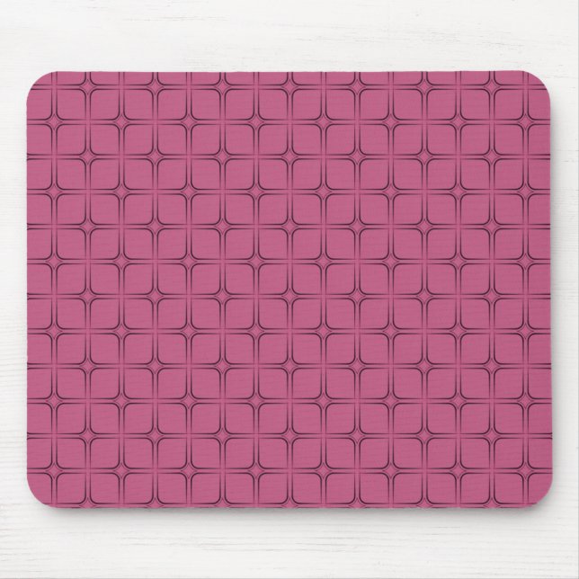 Retro Bliss Mousepad, rosa Mousepad (Vorne)
