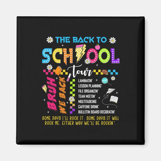 Retro-Blitz-Abcd-Back-To-School-Tour-Teac Magnet (Vorne)