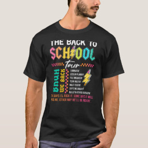 Retro-Blitzschlag ABCD Zurück zu Schultouren T-Shirt