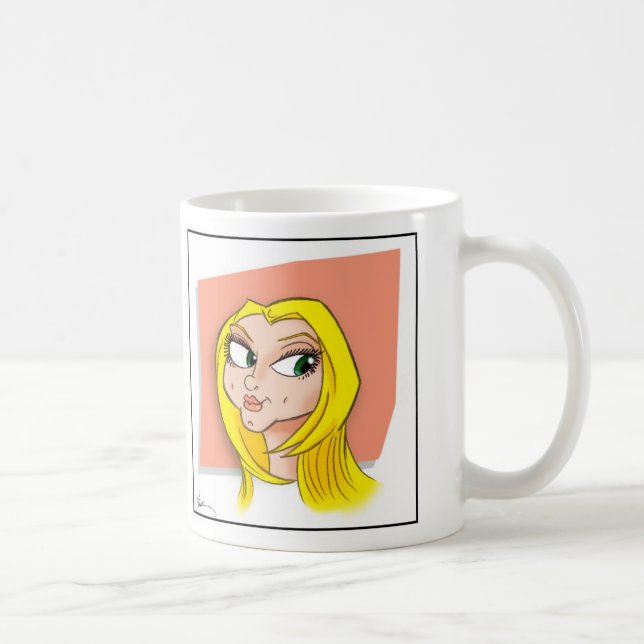 Retro blonde Tasse (Rechts)