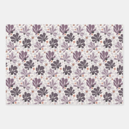 Retro Bloom Delight Geschenkpapier Set