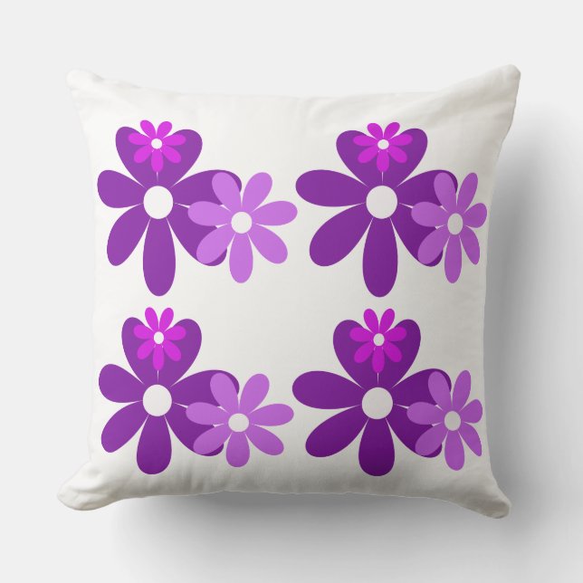 Retro Bloom Duo Pillow Kissen (Vorderseite)