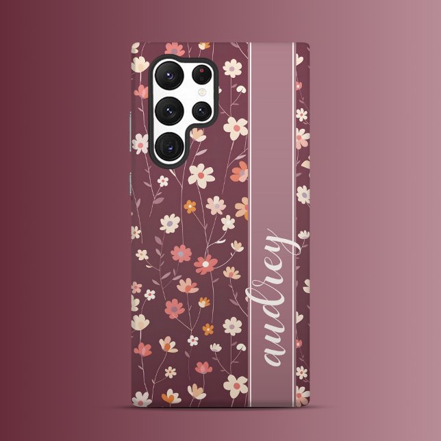 Retro Blooms Samsung Galaxy Hülle (Von Creator hochgeladen)