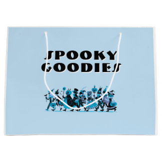 Retro Blue&Blue Spooky Goodies Halloween Große Geschenktüte