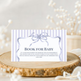 Retro Blue Bow Cafe Bebe Boy Coffee Baby Shower Begleitkarte