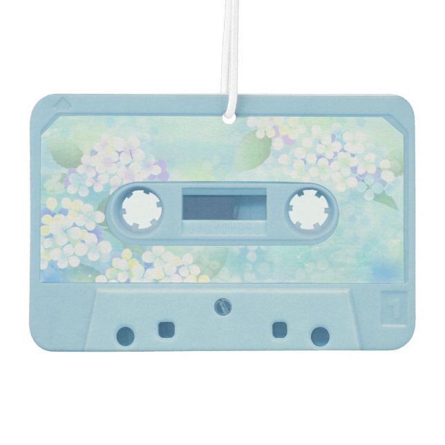 Retro Blue Cassette Tape Air Freshener Autolufterfrischer (Rückseite)