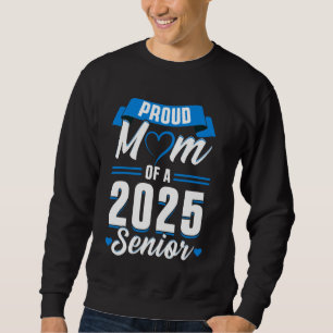 Retro Blue Class of 2025 Senior Abschluss Funny S Sweatshirt