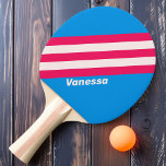Retro Blue Crush Streifen mit Namen Tischtennis Schläger<br><div class="desc">Das Retro Blue Crush Stripes Ping Pong Paddle mit dem Namen ist eine bemerkenswerte Ergänzung zu Ihrem Spiel, mit fett blauen Streifen, die ein auffälliges Design schaffen. Dieses Paddel steigert nicht nur Ihr Spielerlebnis, sondern ermöglicht auch eine Personalisierung mit Ihrem Namen, indem es Ihren Spielen eine Touch der Individualität hinzufügt....</div>