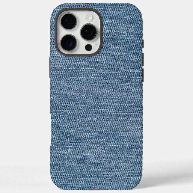 Retro Blue Denim Jeans Texture Case-Mate iPhone Hülle (Rückseite)