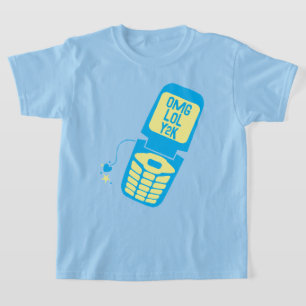Retro Blue Dreh Phone T - Shirt
