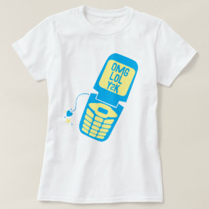 Retro Blue Dreh Phone T - Shirt