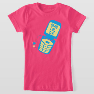 Retro Blue Dreh Phone T - Shirt