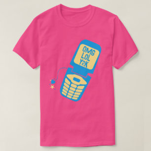 Retro Blue Dreh Phone T - Shirt