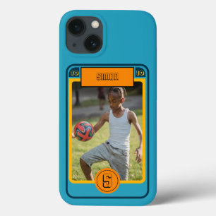 Retro Blue Football Card inspiriert Case-Mate iPhone Hülle