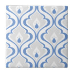 Retro Blue Grau Abstraktes Muster Dekorationsfolie Fliese<br><div class="desc">Moderne dekorative Keramik-Fliesen in blau-grau und weiß, Vintage Retro-abstrakte Formen für Ihre Zuhause DIY Projekte wie Akzente Fliesen, Küche Backsplash, Bad Dusche und Betten, Kamin-Umgebung und gerahmte Fliesen.</div>