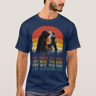 Retro Bluetick Coonhoe jeden Snack, den Sie machen T-Shirt