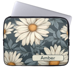Retro-Blume 10 Notebook-Hülle Laptopschutzhülle