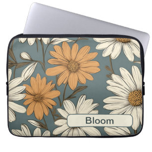 Retro-Blume 12 Notebook-Hülle Laptopschutzhülle