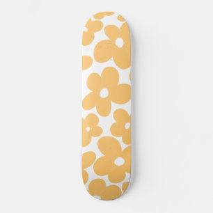 Retro-Blume #1 #floral #pattern #decor #art Skateboard