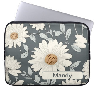 Retro-Blume 3 Notebook-Hülle Laptopschutzhülle