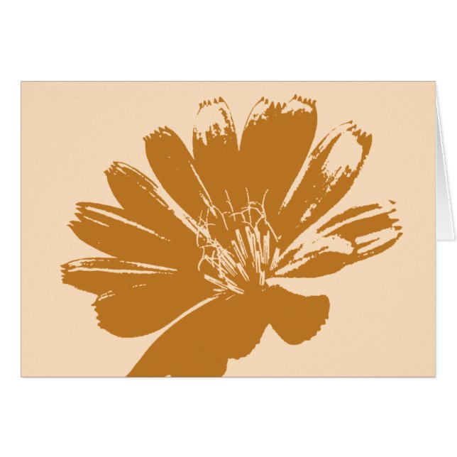 Retro Blume Art (Vorderseite (Horizontal))