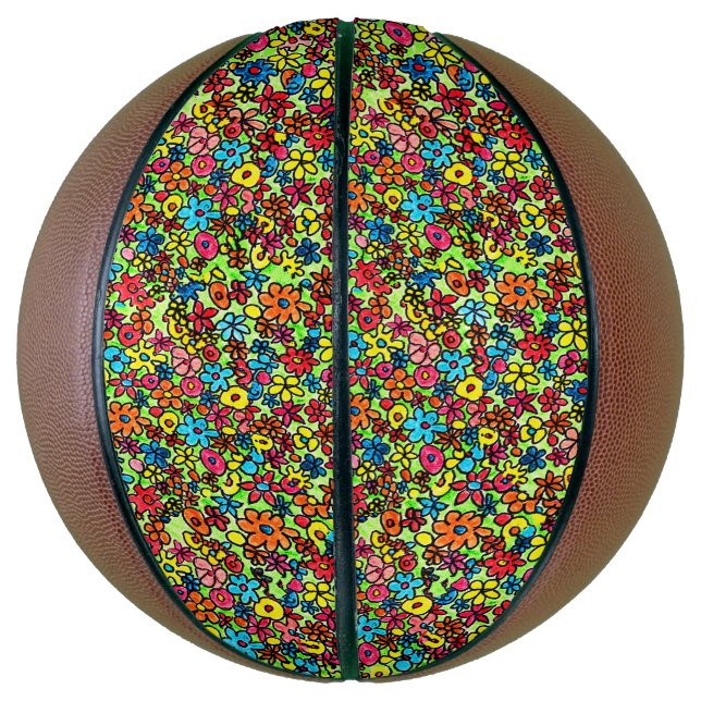 Retro-Blume Basketball (Vertikal)