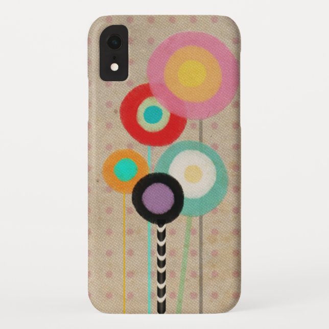 Retro-Blume Case-Mate iPhone Hülle (Rückseite)
