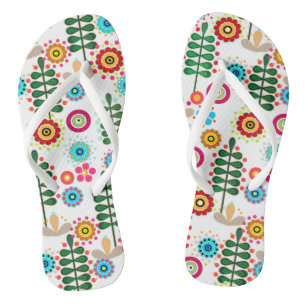 Retro, Blume Flip Flops