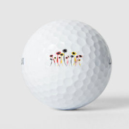 Retro Blume Golfball