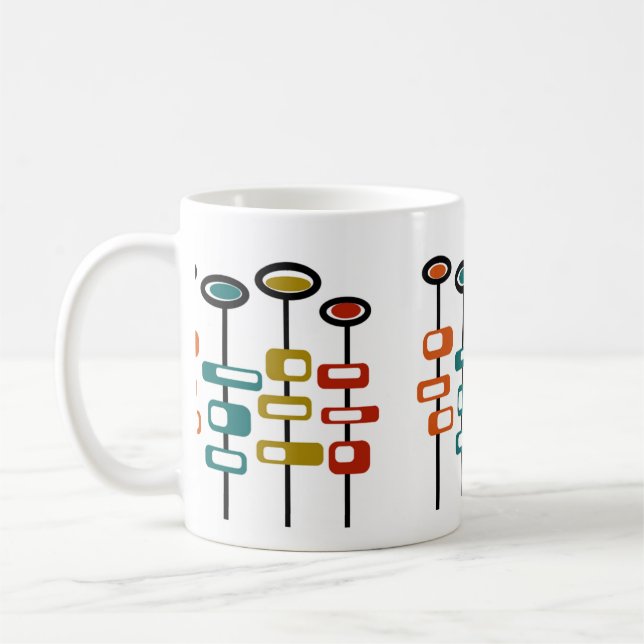 Retro-Blume Kaffeetasse (Links)