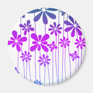 Retro-Blume Magnet