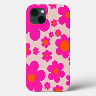 Retro Blume Markt Florenz Abstrakt Rosa Blüte iPhone 13 Hülle