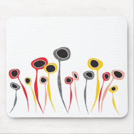 Retro-Blume Maus-Pad Mousepad