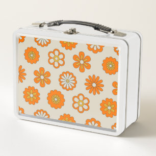 Retro-Blume Metall Brotdose