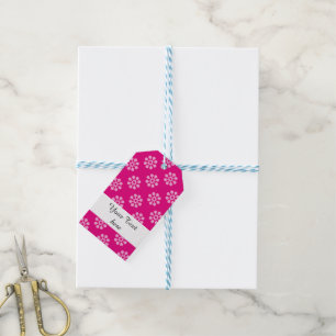 Retro-Blume nahtlos durchsichtig Geschenkanhänger